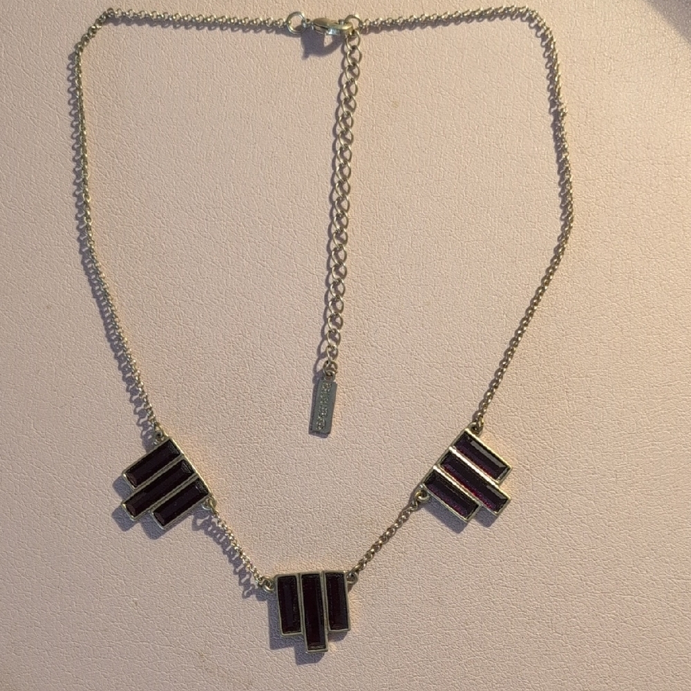 Baublebar Deep Red and Gold Necklace